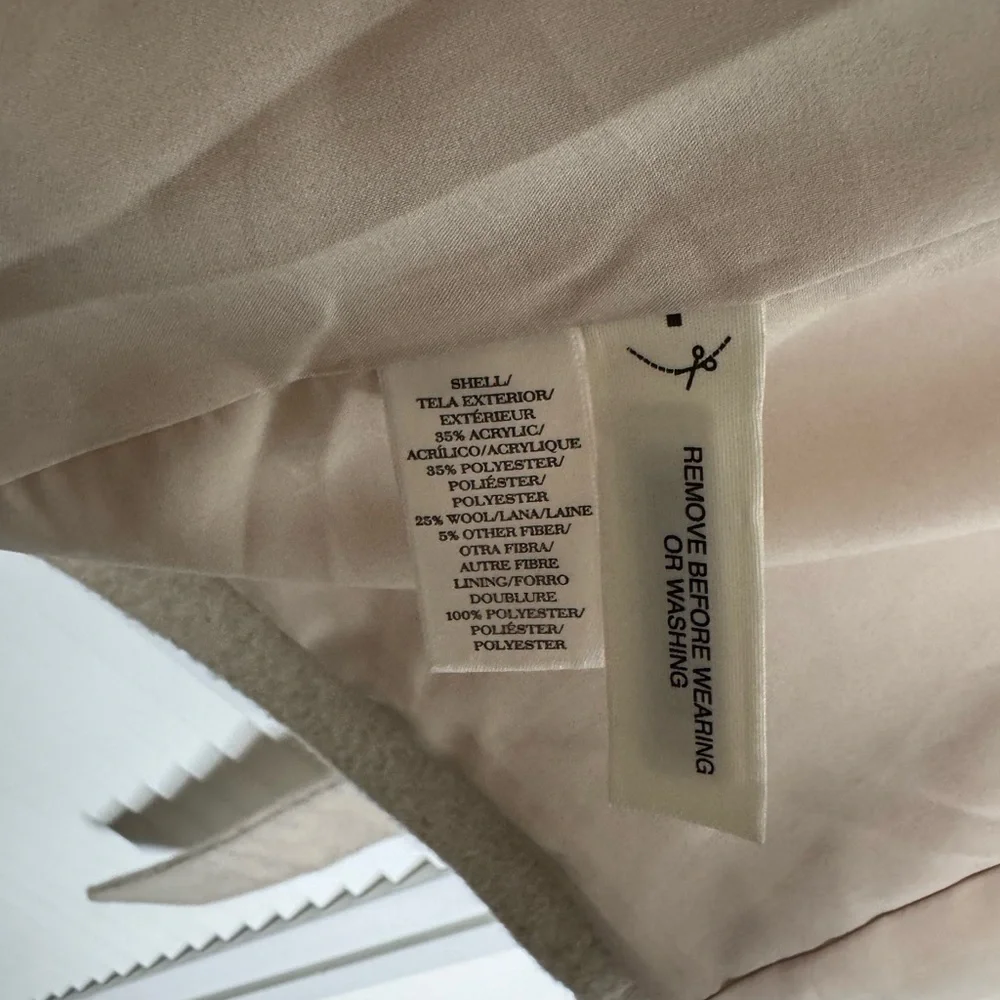 Ann Taylor Wool Shawl Collar Wrap Coat | Small - Picture 9 of 10